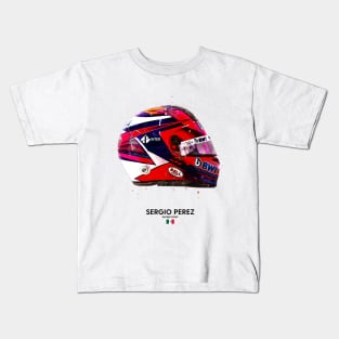 F1 2020 Sergio Perez Crash Helmet Kids T-Shirt